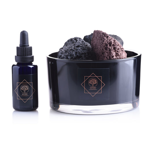 Lavos akmenų difuzorius LA NUIT su 30 ml papildymu