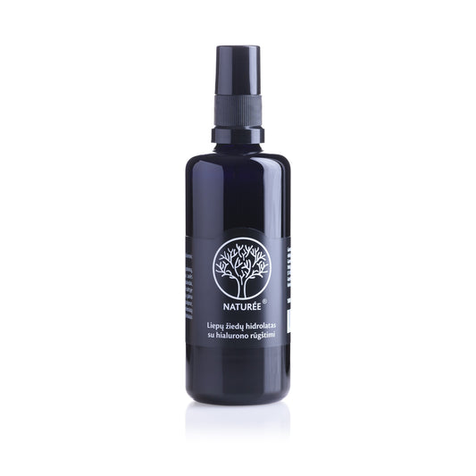 Liepų žiedų hidrolatas su hialurono rūgštimi, 100 ml