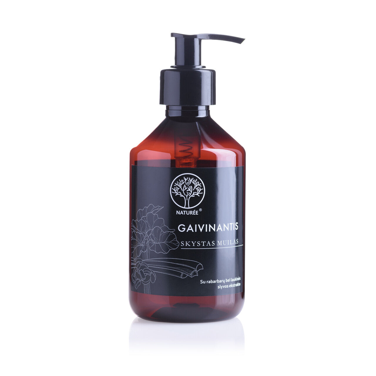 Gaivinantis skystas muilas su rabarbarų bei laukinės slyvos ekstraktu, 250 ml