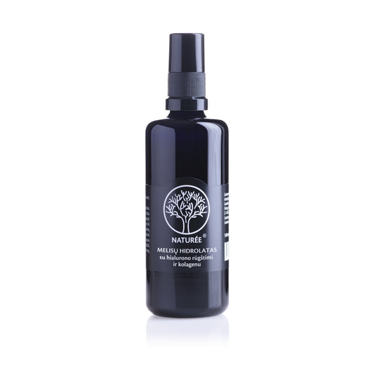Melisų hidrolatas  su hialurono rūgštimi bei kolagenu, 100 ml