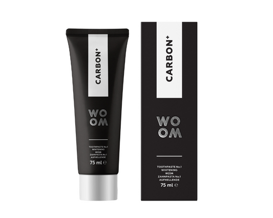 WOOM CARBON+ Dantų pasta su aktyvinta anglimi